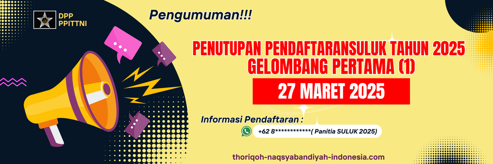 Penutupan Pendaftaran SULUK 1@2x